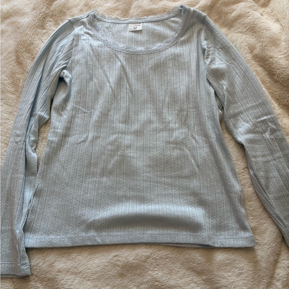 Abercrombie Kids Light Blue Long Sleeve Tee